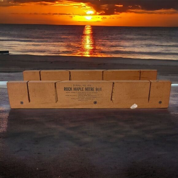 DURALL Rock Maple Mitre Box No. 416 Yonkers NY Vintage Made In USA Wooden Wood. - Picture 14 of 14